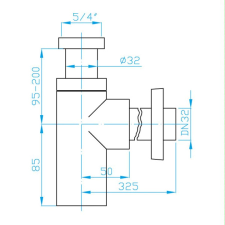 Сифон для раковины PlastBrno EMCR003 хром